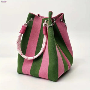 Boho Handmade Crochet Bucket Bag – Lightweight Summer Beach Shoulder Bag for Travel & Daily Use