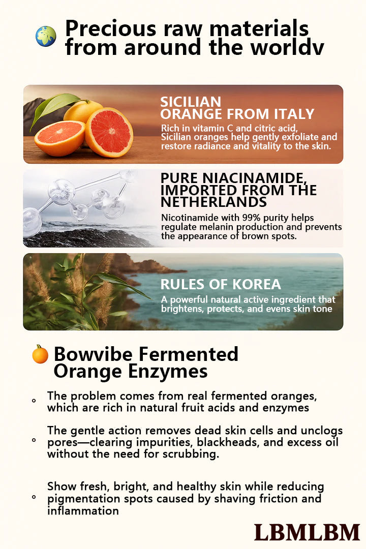 ✨Orange Enzyme Exfoliating Gel Goodbye Dark Spots & Roughness