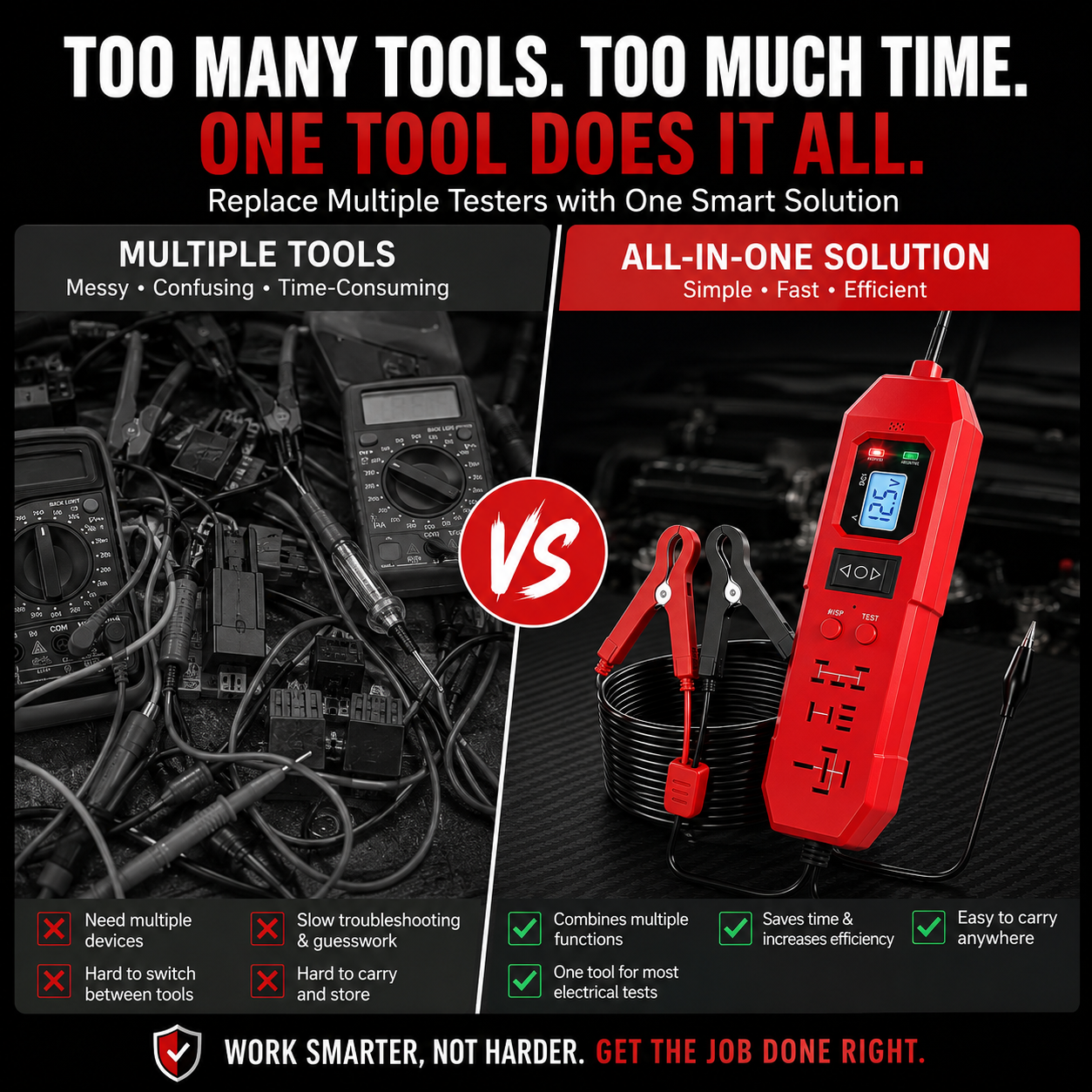 🔧 3-in-1 Automotive Power Circuit Probe & Relay Tester – 12V/24V Electrical Diagnostic Tool