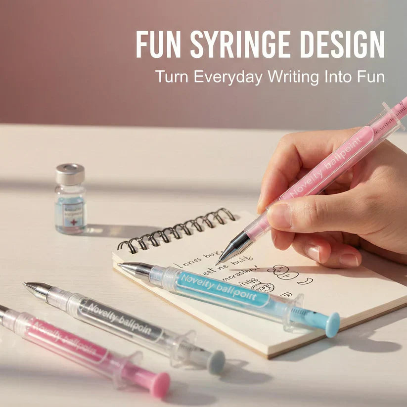 🎉LAST DAY 49% OFF -🔥👩‍⚕️😜💉Novelty Nurse & Doctor Syringe Ballpoint Pens