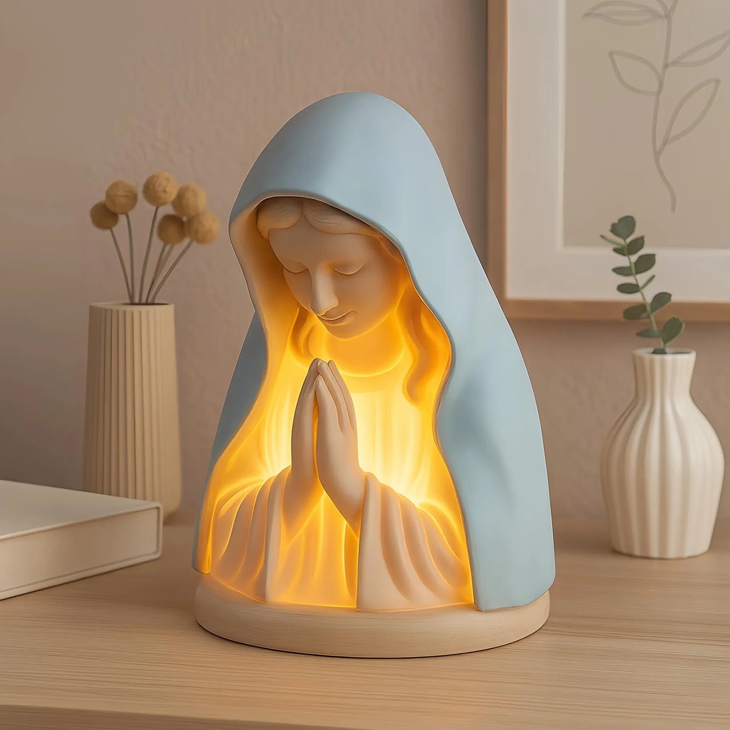 Virgin Mary Prayer Night Light