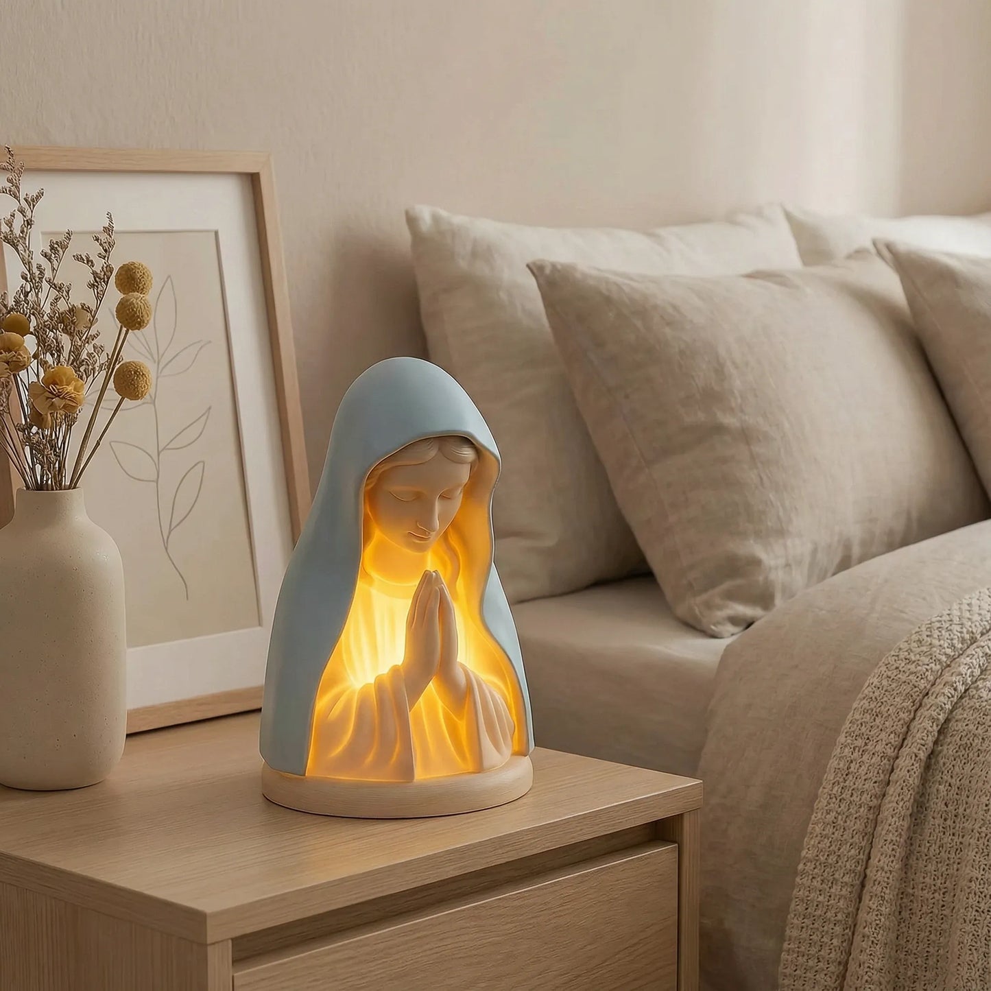Virgin Mary Prayer Night Light