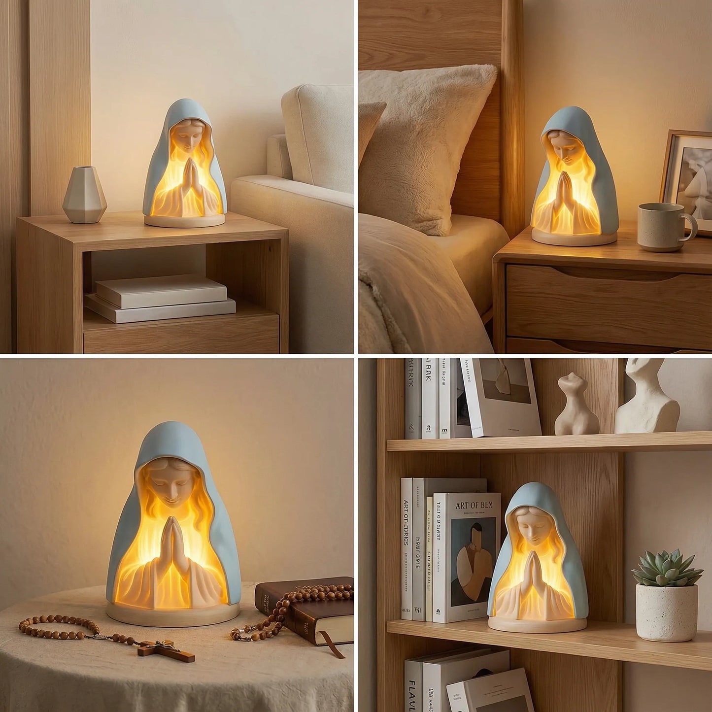 Virgin Mary Prayer Night Light