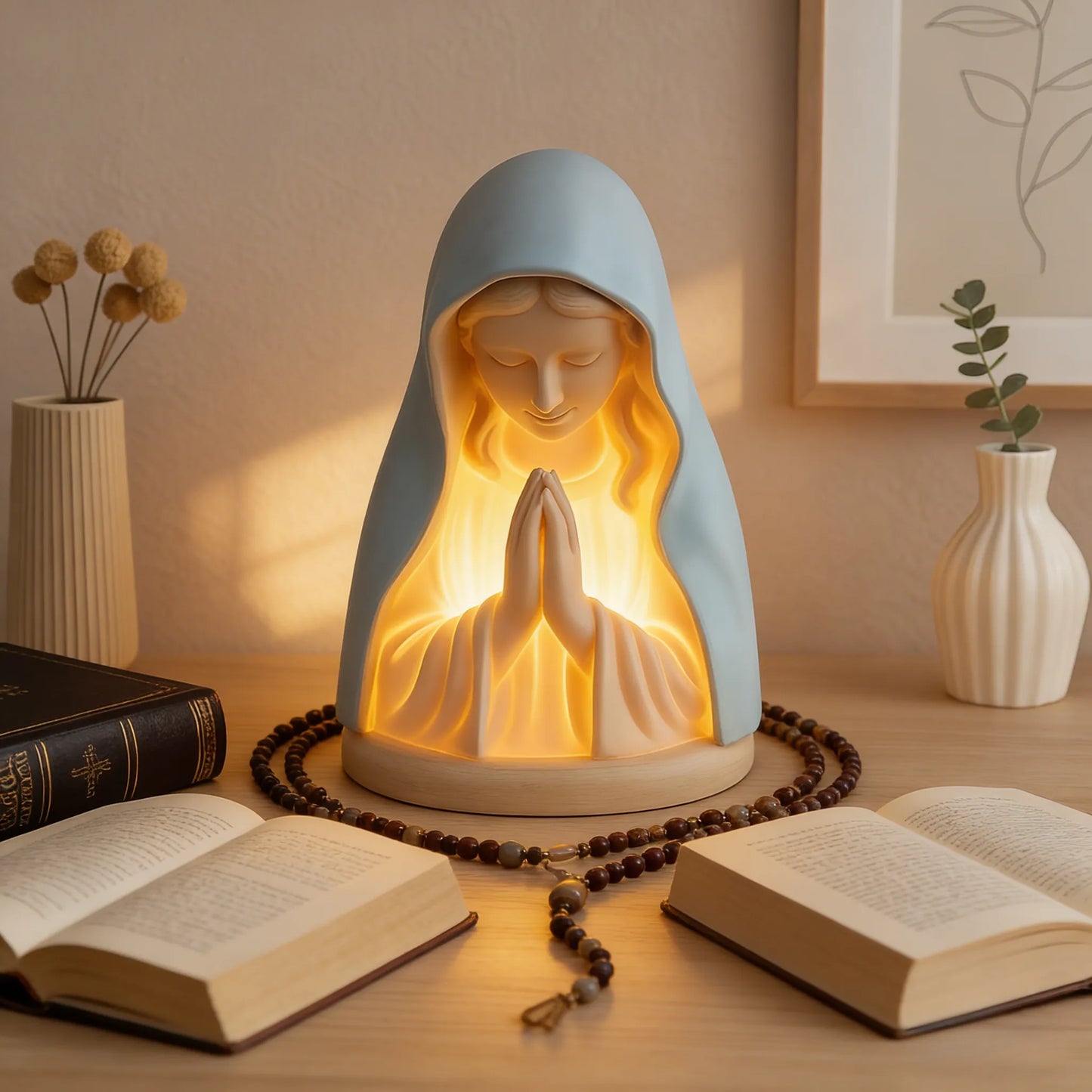 Virgin Mary Prayer Night Light