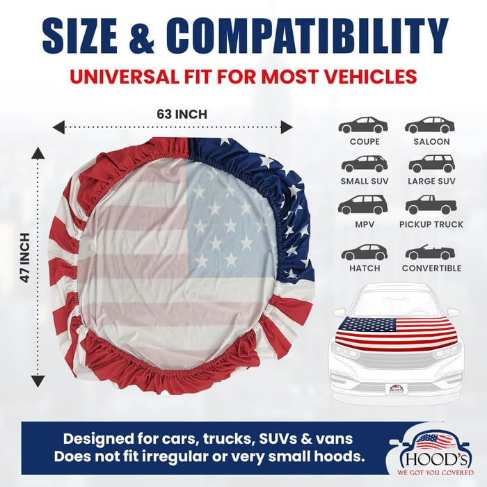 Memorial Day Best Gifts 60% OFF🔥American Car Hood Flag🦅【Buy 2 Free Shipping】