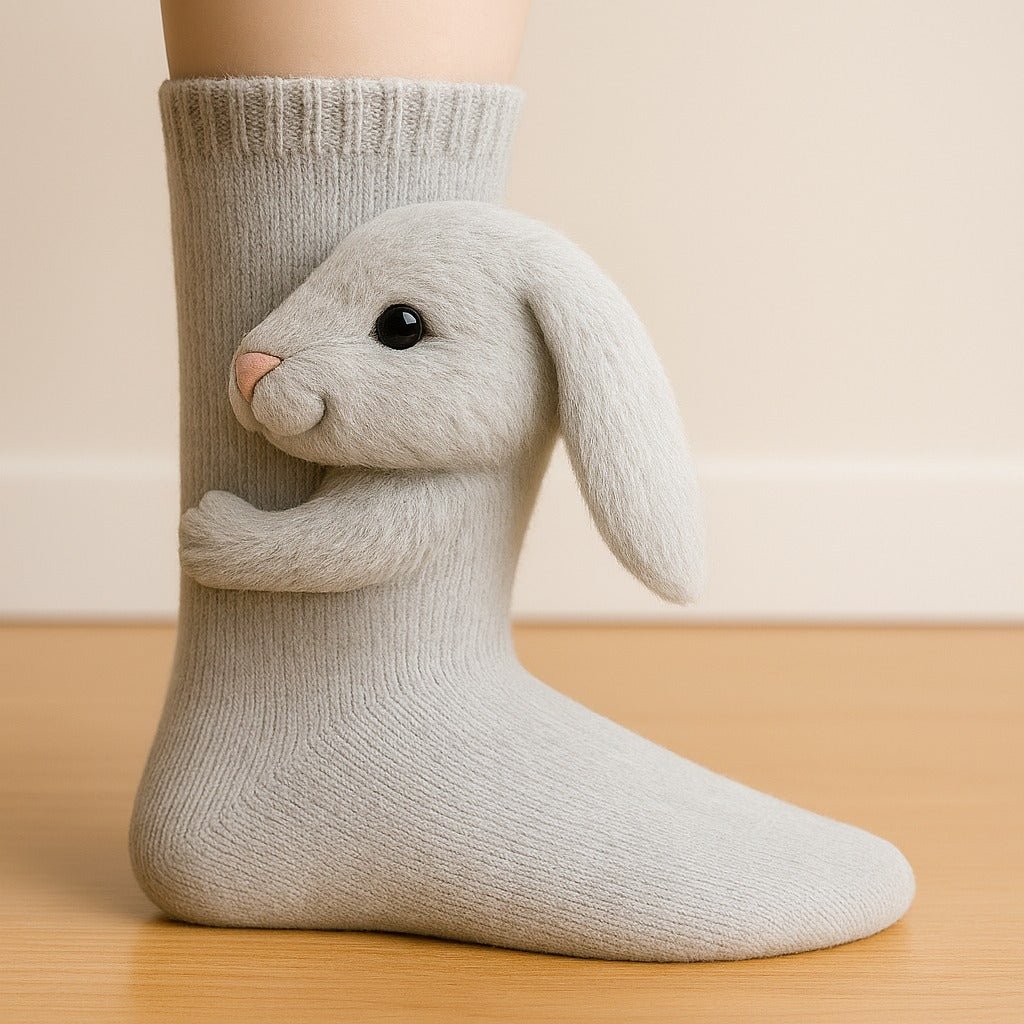 🔥LAST DAY 49% OFF - 🦥Cozy 3D Knit Animal Socks🧦