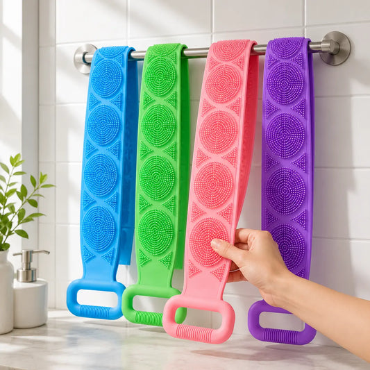 💦Summer Limited-Time 50% OFF 🛁Double-Sided Silicone Back Scrubber-Easily exfoliate dead skin