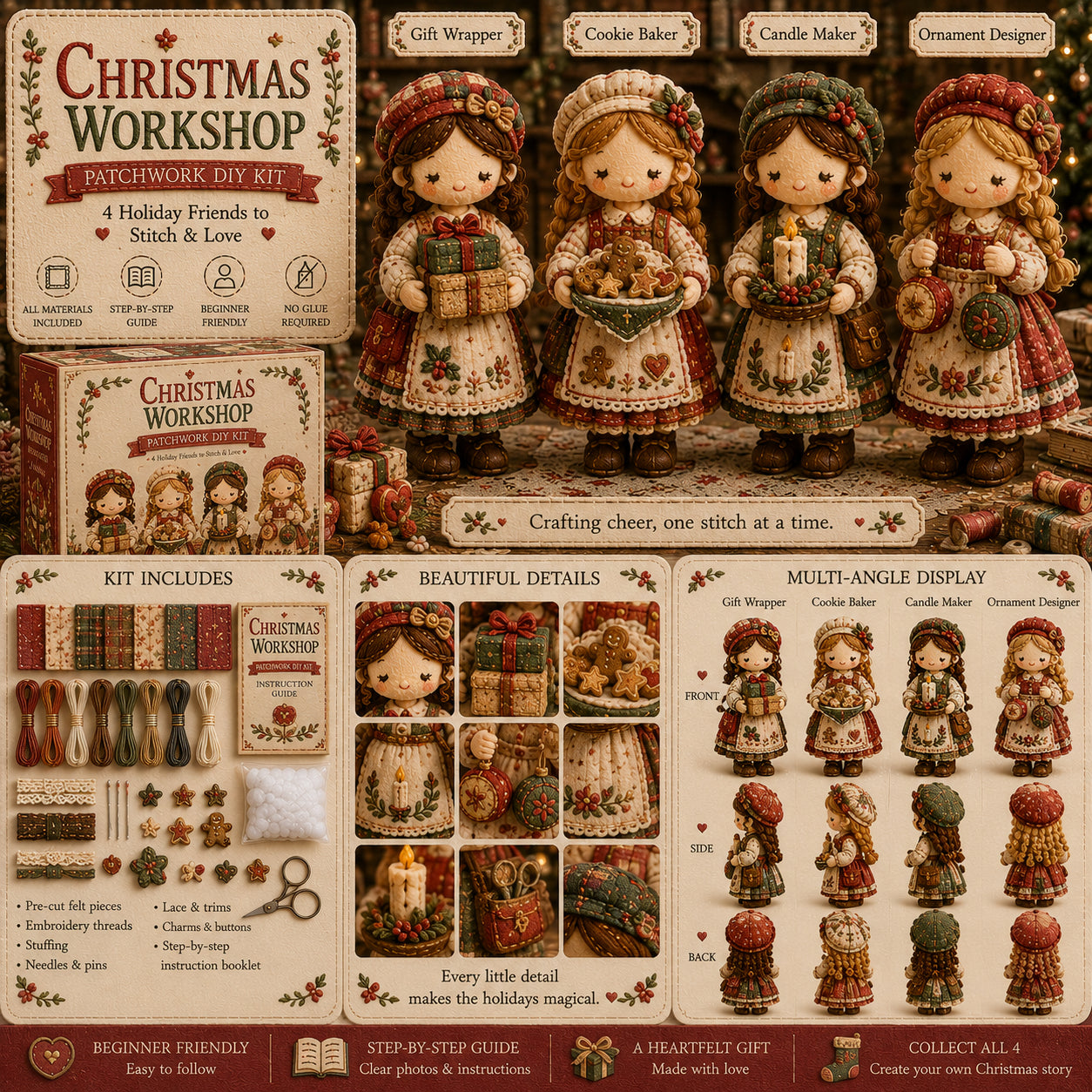 🎁Last Day:49% OFF🧵 Tiny Worlds Patchwork Mini Craft Kit Series