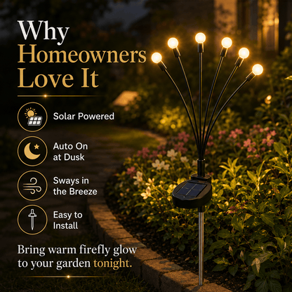 💖 Hot Sale 49%OFF✨ Solar Firefly Garden Stake Lights