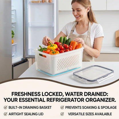 🍓🥬Food Storage Containers- Transform Your Messy Fridge into an Organized Oasis! 🧊✨