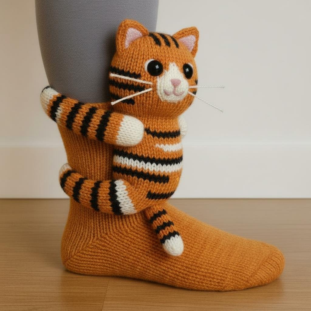 🔥LAST DAY 49% OFF - 🦥Cozy 3D Knit Animal Socks🧦