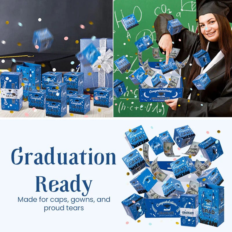 🎓Class of 2026 Surprise Box 💥 Bouncy Cash Red Envelope Gift 🥳