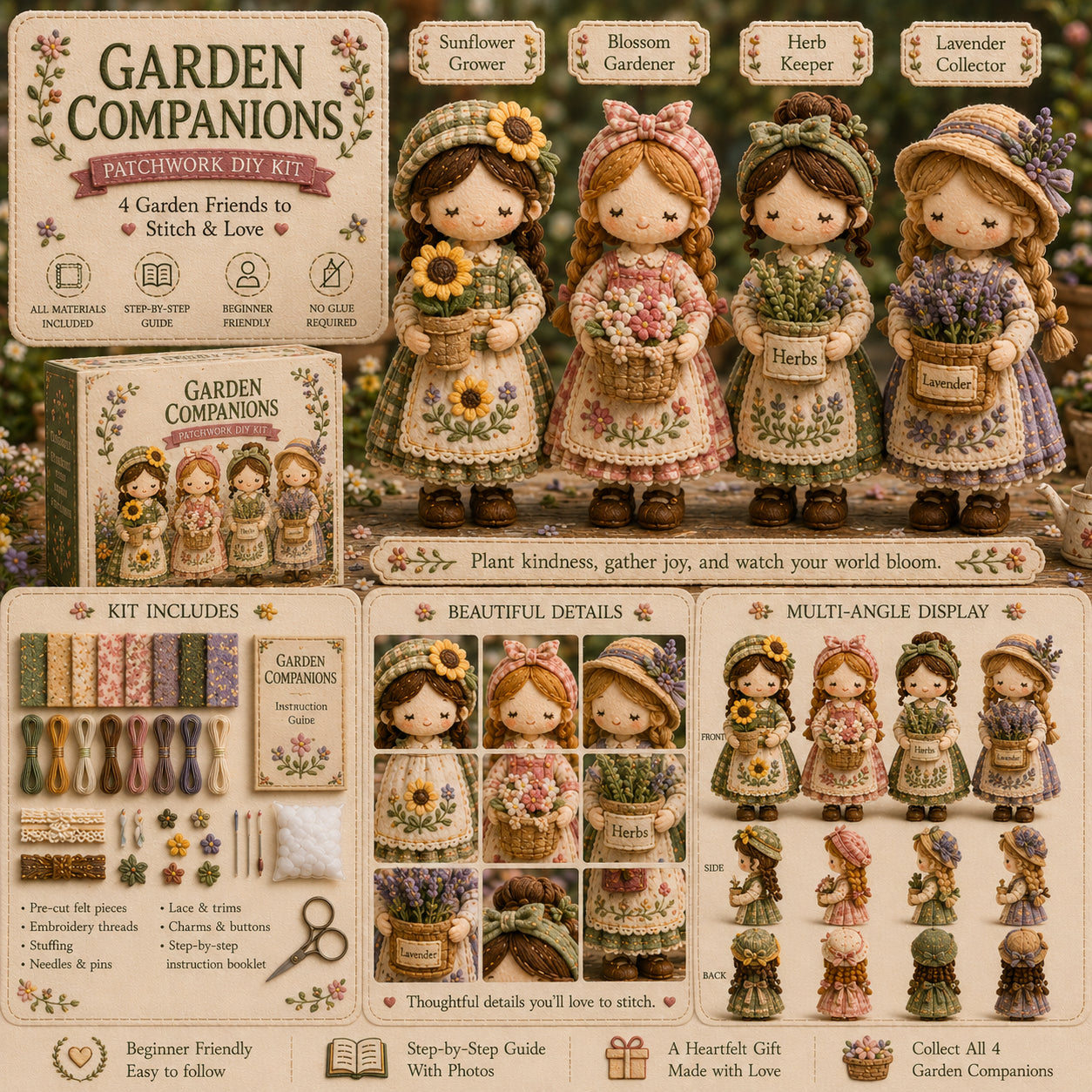 🎁Last Day:49% OFF🧵 Tiny Worlds Patchwork Mini Craft Kit Series