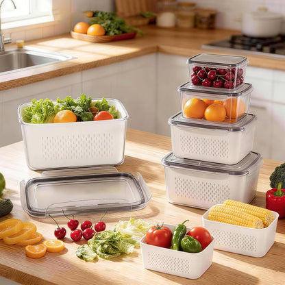🍓🥬Food Storage Containers- Transform Your Messy Fridge into an Organized Oasis! 🧊✨
