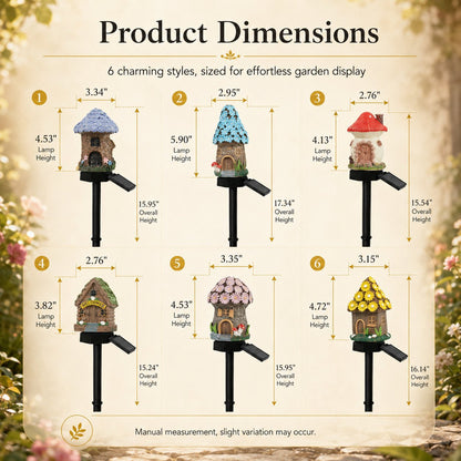 ✨Solar Fairy-Tale Mushroom Cottage Garden Light