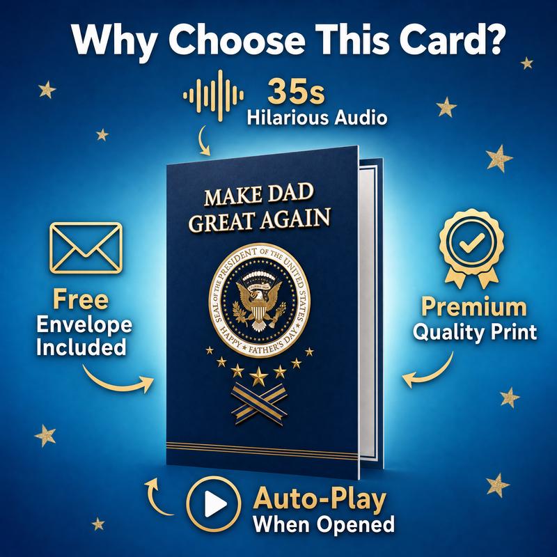 Funny Fathers Day Card with Sound