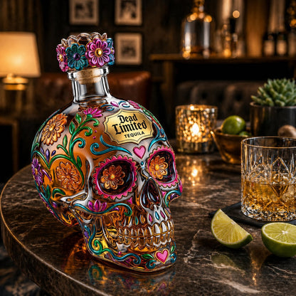 🔥49% off -🍷Limited edition Day of the Dead tequila bottle🎁