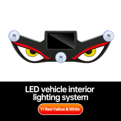 💥💥LAST DAY 70% OFF-🚗LaozikTM Car Rear Window Dynamic LED Display – Vampire Devil Eye Emoji Panel, Auto Decorative Light