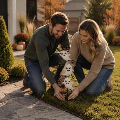 👻🎃 Cute Solar Ghost Garden Stake – The Perfect Halloween Outdoor Decoration
