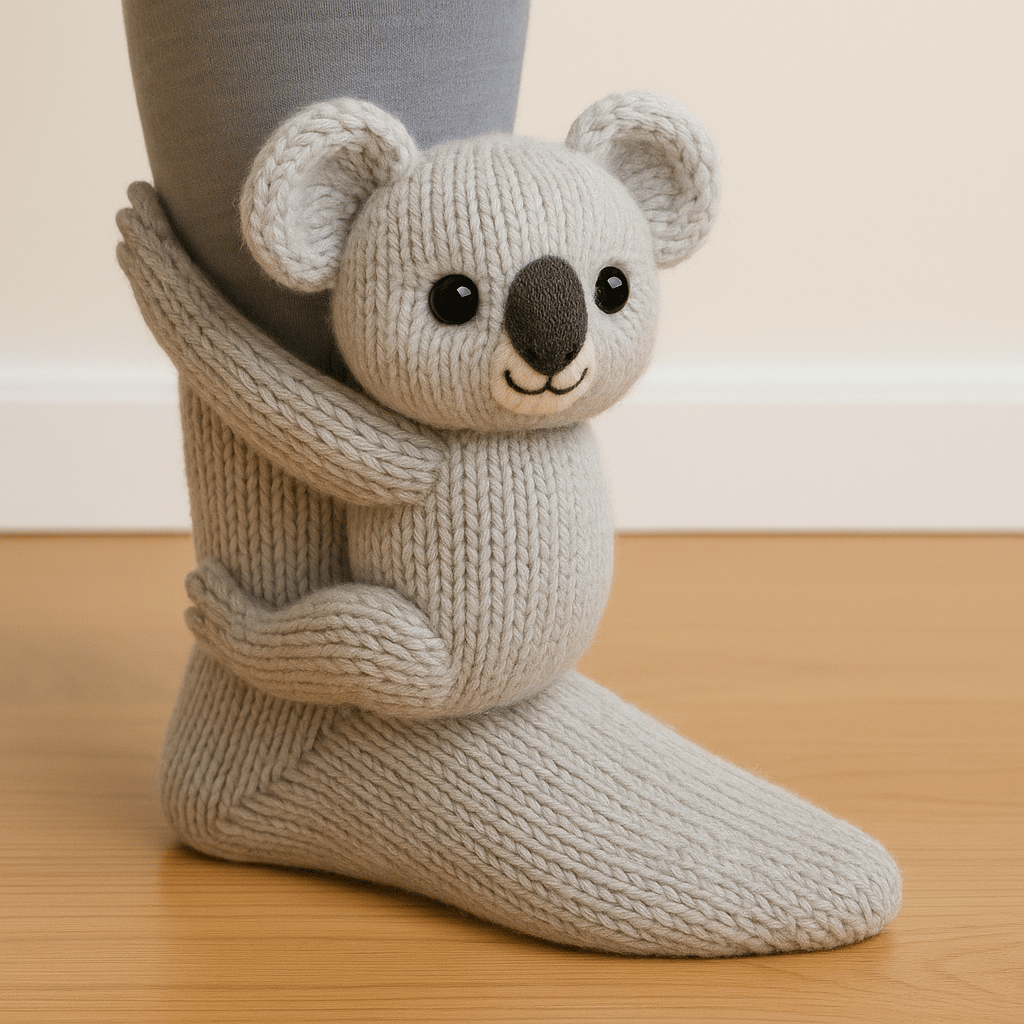 🔥LAST DAY 49% OFF - 🦥Cozy 3D Knit Animal Socks🧦
