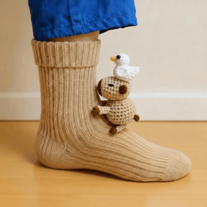 🔥LAST DAY 49% OFF - 🦥Cozy 3D Knit Animal Socks🧦