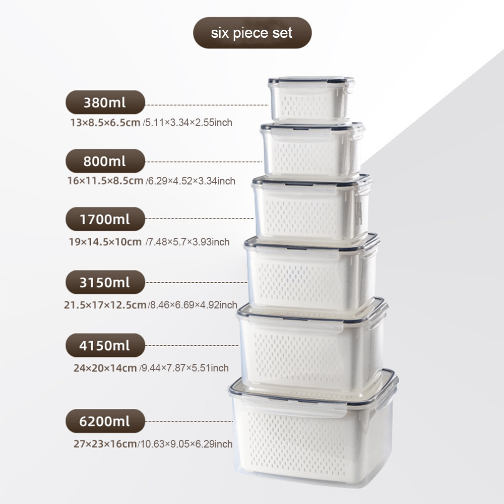 🍓🥬Food Storage Containers- Transform Your Messy Fridge into an Organized Oasis! 🧊✨
