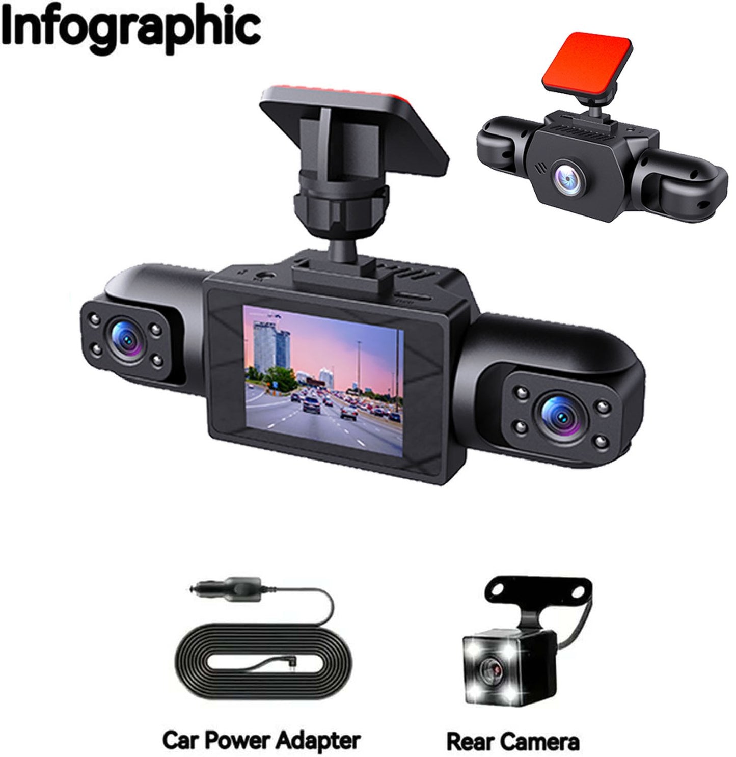 🎁LAST DAY 49% OFF🔥Full View Car Dashcam System(FREE SHIPPING)