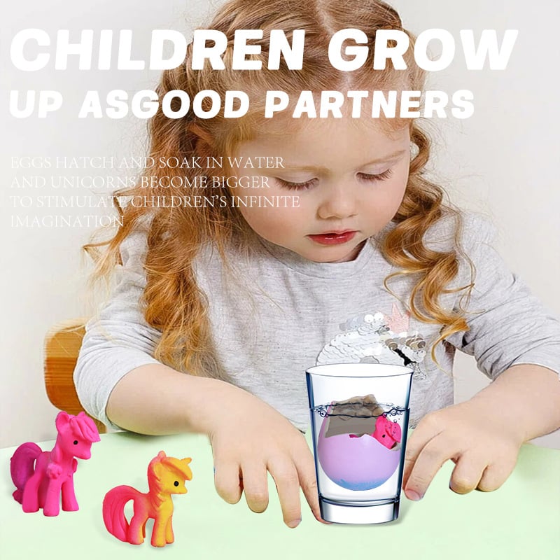 6 Pack Hatching Growing Unicorn Eggs