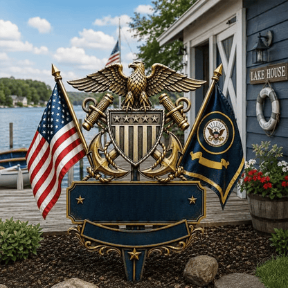 🎖️US Military Branch Tribute Garden Stake Collection