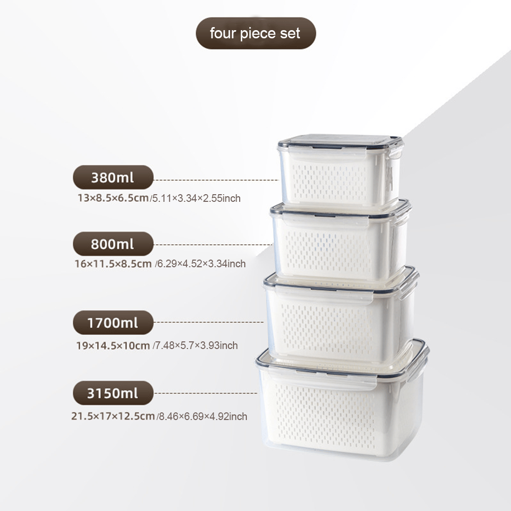 🍓🥬Food Storage Containers- Transform Your Messy Fridge into an Organized Oasis! 🧊✨