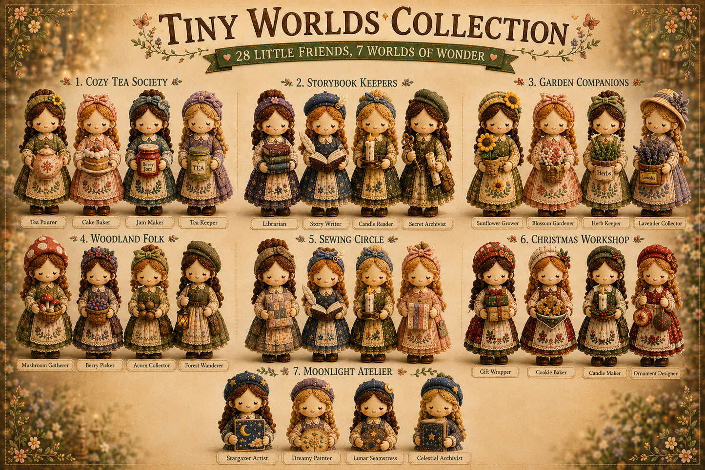 🎁Last Day:49% OFF🧵 Tiny Worlds Patchwork Mini Craft Kit Series