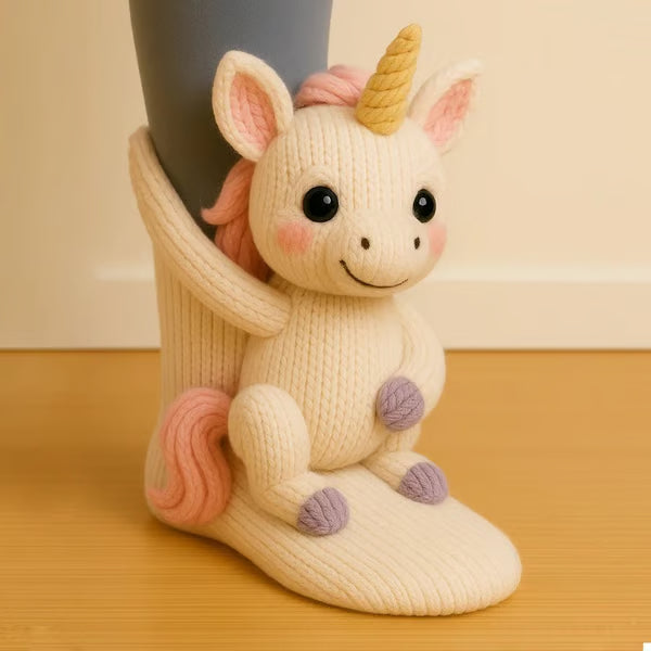 🔥LAST DAY 49% OFF - 🦥Cozy 3D Knit Animal Socks🧦