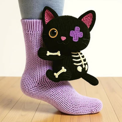 🔥LAST DAY 49% OFF - 🦥Cozy 3D Knit Animal Socks🧦