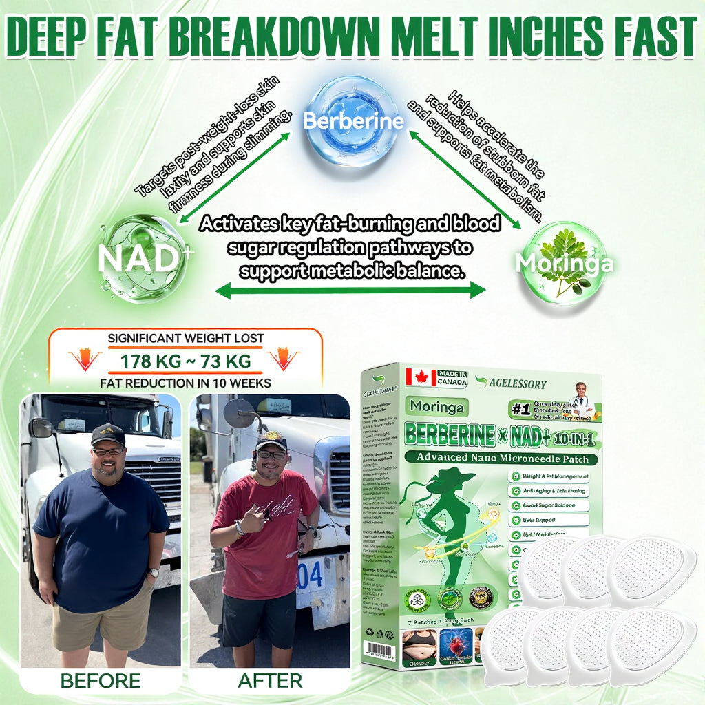 💖💖 AGELESSORY® 𝙈𝒐𝒓𝒊𝒏𝒈𝗮 · 𝗕𝗲𝗿𝗯𝐞𝐫𝐢𝐧𝙚 × 𝙉𝑨𝑫+ 𝟏𝟎-𝙞𝙣-𝟏 𝘼𝒅𝒗𝒂𝒏𝒄𝒆𝐝 𝐍𝐚𝐧𝙤 𝙈𝙞𝙘𝙧𝙤𝙣𝒆𝒆𝒅𝒍𝐞 𝐏𝐚𝐭𝙘𝙝(𝐉𝐮𝐬𝐭 𝐨𝐧𝐜𝐞 𝐚 𝐝𝐚𝐲, 𝐯𝐢𝐬𝐢𝐛𝐥𝐞 𝐜𝐡𝐚𝐧𝐠𝐞𝐬 𝐢𝐧 𝟕 𝐝𝐚𝐲𝐬） ✅ 𝐅𝐨𝐫 𝐨𝐛𝐞𝐬𝐢𝐭𝐲, 🅛🅞🅞🅢🅔 🅢🅚🅘🅝,𝐝𝐢𝐚𝐛𝐞𝐭𝐞𝐬, 𝐬𝐥𝐞𝐞𝐩 𝐚𝐩𝐧𝐞𝐚, 𝐣𝐨𝐢𝐧𝐭 𝐢𝐬𝐬𝐮𝐞𝐬, 𝐚𝐧𝐝 𝐦𝐨𝐫𝐞🗽