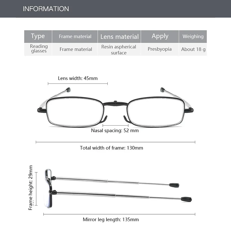 🌎Ends Today: 60% OFF!🔥👓Pocket Foldable Glasses – Blue Light & Magnifying Eyewear