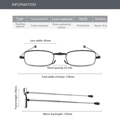 🌎Ends Today: 60% OFF!🔥👓Pocket Foldable Glasses – Blue Light & Magnifying Eyewear