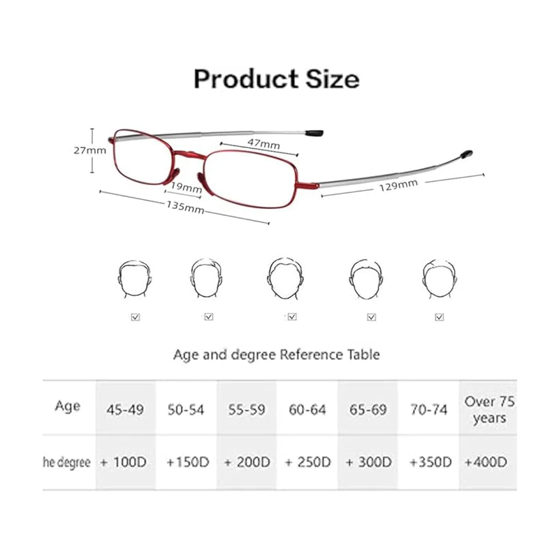 🌎Ends Today: 60% OFF!🔥👓Pocket Foldable Glasses – Blue Light & Magnifying Eyewear