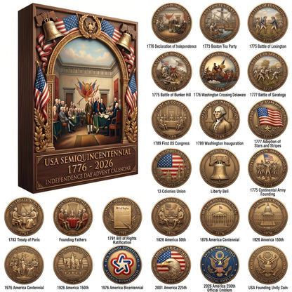 USA Semiquincentennial Advent Calendar: 24 Days of American Legacy
