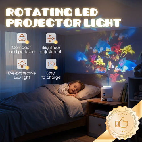 🎁2026 Hot Sale🔥Dynamic Rotating LED Projector Light