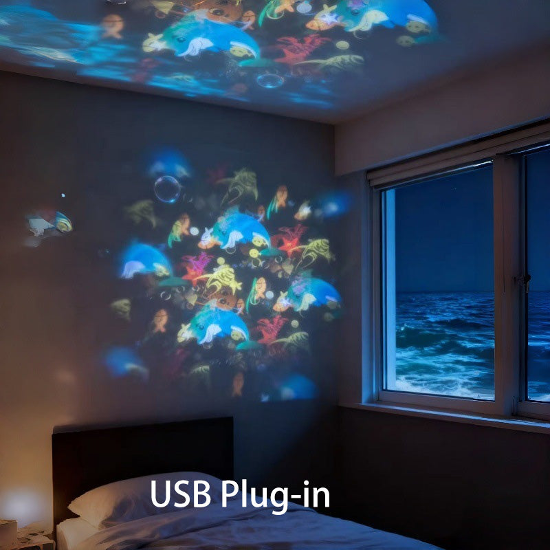🎁2026 Hot Sale🔥Dynamic Rotating LED Projector Light