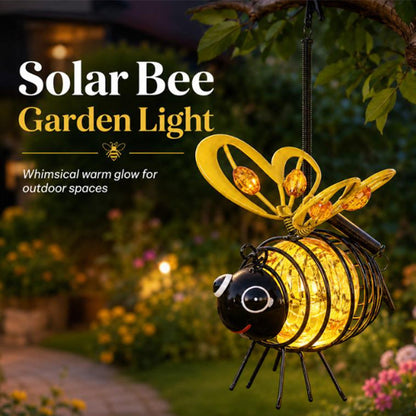 🐝Hanging Solar Bee Light – Warm Amber Glow, Flicker-Free, Perfect for Garden Parties, Camping, or Kids’ Rooms – Spread Joy Day and Night 🌞🌜