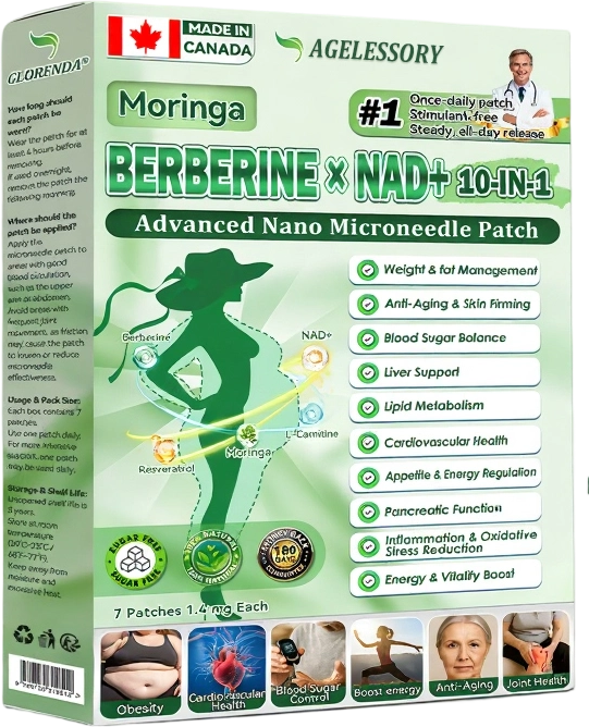 💖💖 AGELESSORY® 𝙈𝒐𝒓𝒊𝒏𝒈𝗮 · 𝗕𝗲𝗿𝗯𝐞𝐫𝐢𝐧𝙚 × 𝙉𝑨𝑫+ 𝟏𝟎-𝙞𝙣-𝟏 𝘼𝒅𝒗𝒂𝒏𝒄𝒆𝐝 𝐍𝐚𝐧𝙤 𝙈𝙞𝙘𝙧𝙤𝙣𝒆𝒆𝒅𝒍𝐞 𝐏𝐚𝐭𝙘𝙝(𝐉𝐮𝐬𝐭 𝐨𝐧𝐜𝐞 𝐚 𝐝𝐚𝐲, 𝐯𝐢𝐬𝐢𝐛𝐥𝐞 𝐜𝐡𝐚𝐧𝐠𝐞𝐬 𝐢𝐧 𝟕 𝐝𝐚𝐲𝐬） ✅ 𝐅𝐨𝐫 𝐨𝐛𝐞𝐬𝐢𝐭𝐲, 🅛🅞🅞🅢🅔 🅢🅚🅘🅝,𝐝𝐢𝐚𝐛𝐞𝐭𝐞𝐬, 𝐬𝐥𝐞𝐞𝐩 𝐚𝐩𝐧𝐞𝐚, 𝐣𝐨𝐢𝐧𝐭 𝐢𝐬𝐬𝐮𝐞𝐬, 𝐚𝐧𝐝 𝐦𝐨𝐫𝐞🗽